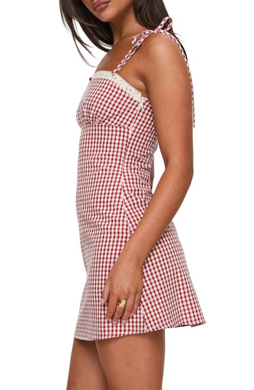 PRINCESS POLLY PRINCESS POLLY BURKES GINGHAM MINIDRESS