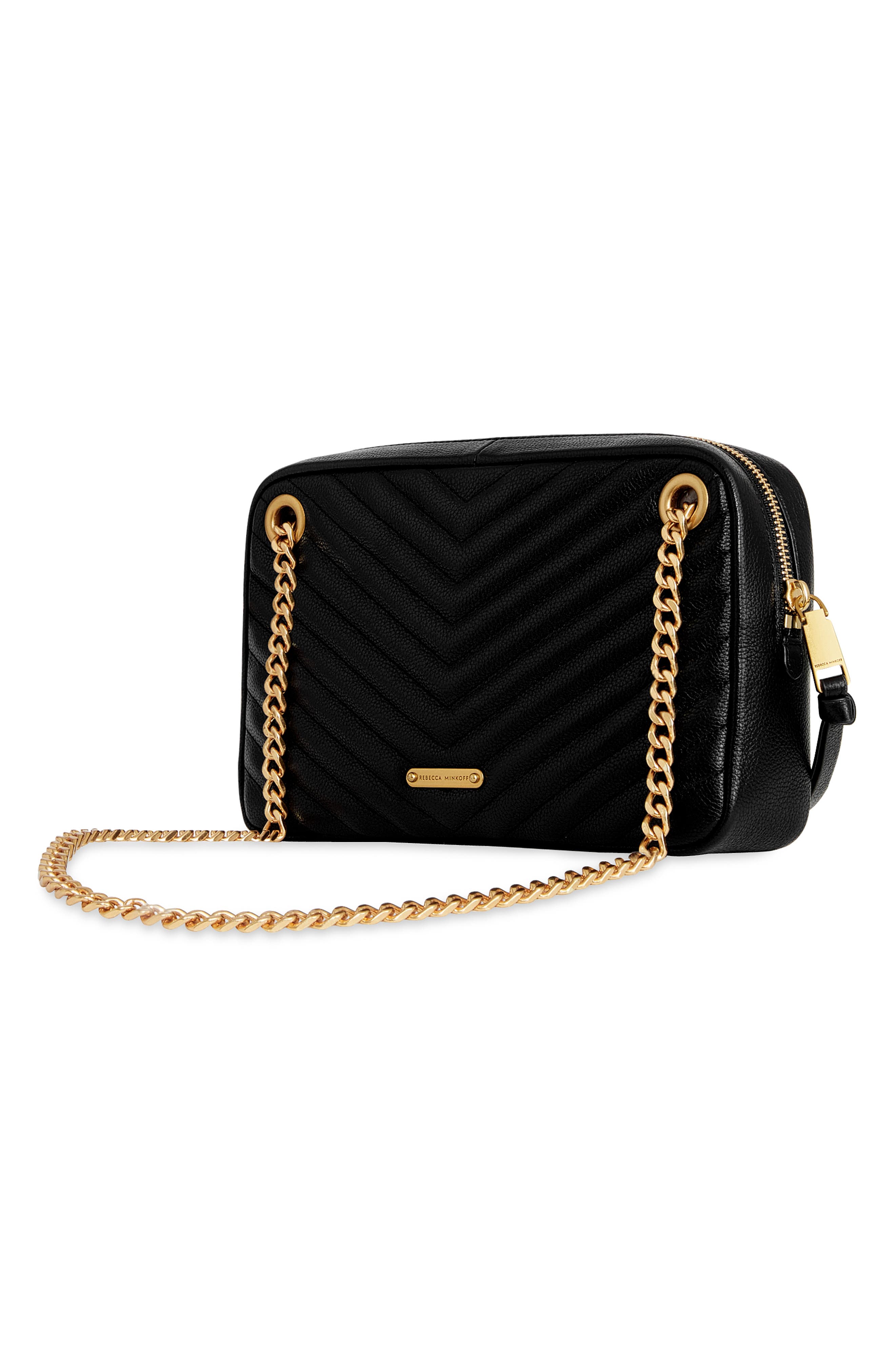 Rebecca Minkoff Edie Top Zip Shoulder Bag, Alternate, color, 