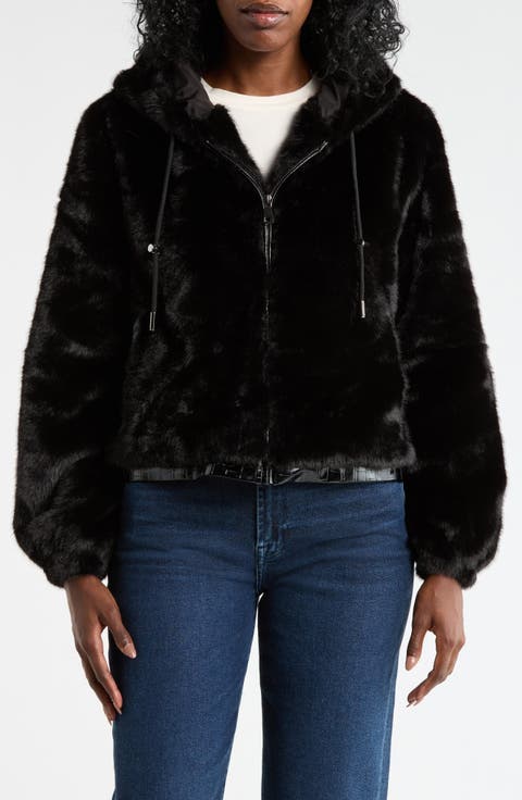 Faux Fur Hoodie