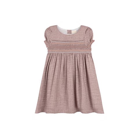 Looms Stitch Collection - Short Sleeve Linen Dress