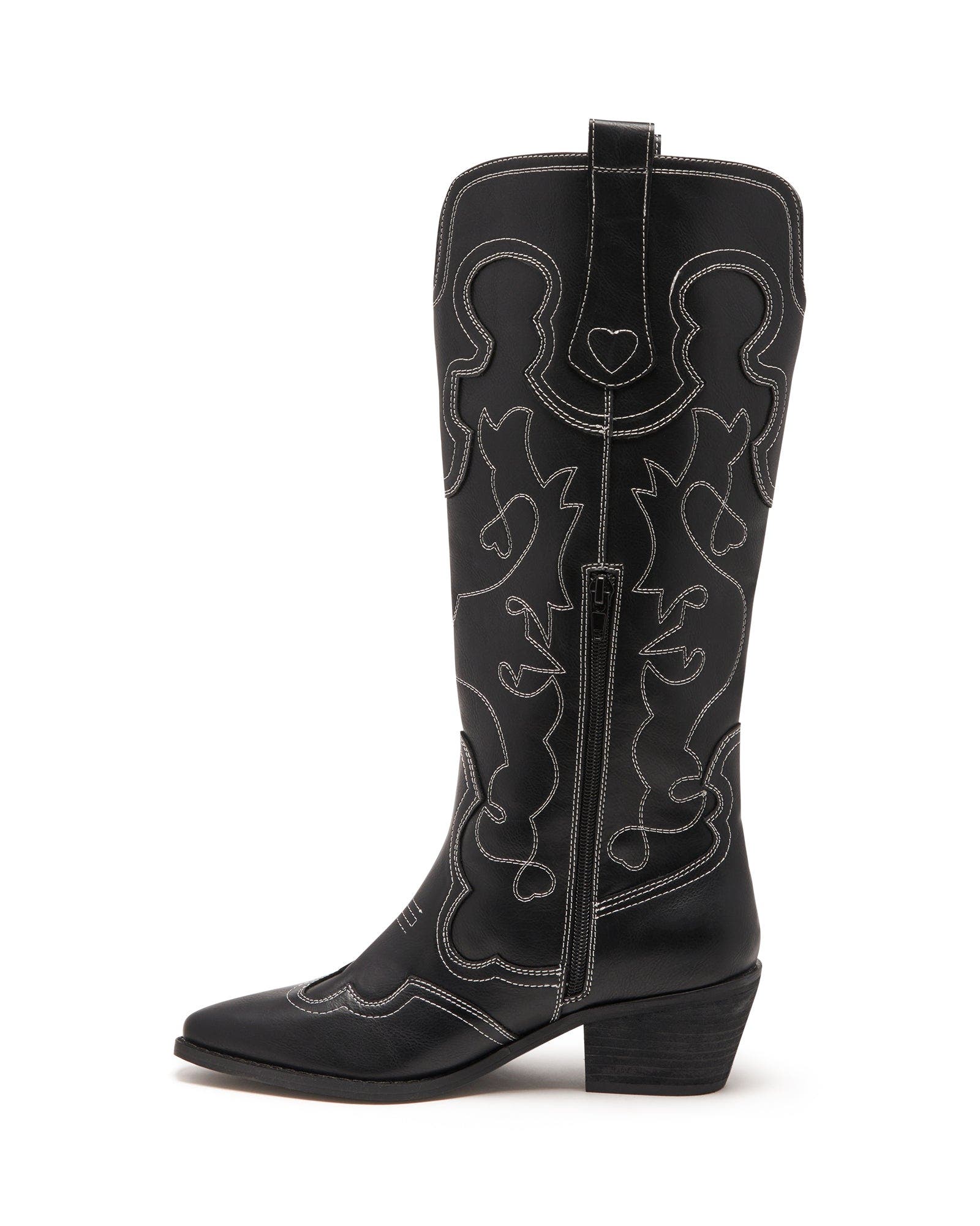 Therapy Australia Malvin Western Boot, Alternate, color, Black Smooth Pu