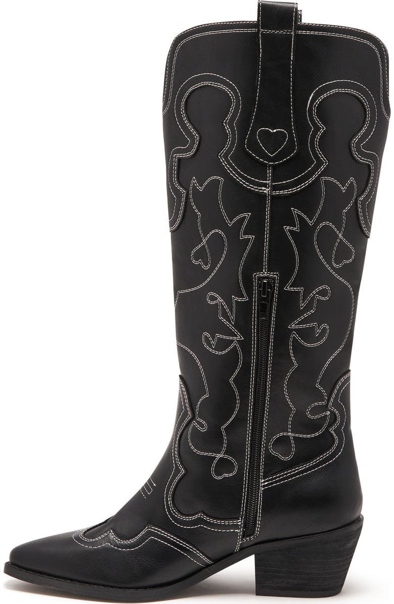 Therapy Australia Malvin Western Boot, Alternate, color, Black Smooth Pu