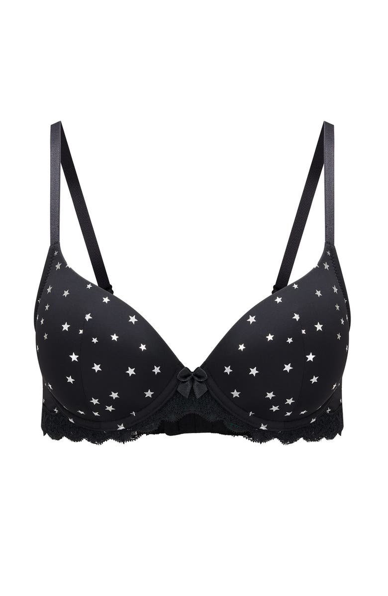 Adore Me Kati Contour Demi Bra, Alternate, color, Shine Bright Foil Print
