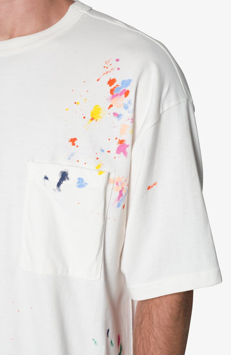 mnml Paint Spatter Cotton Pocket T-Shirt, Alternate, color,