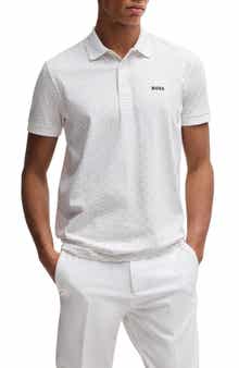 Paddy Geo Print Cotton Polo