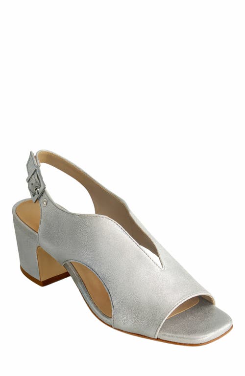 Bernardo Footwear Bedford Mid Heel Sandal in Silver 