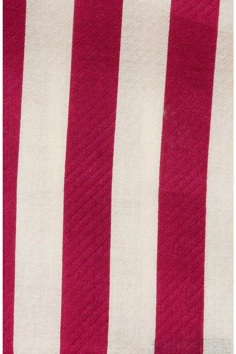 Fuchsia Stripe Silk Pocket Square, Alternate, color, FUCHSIA