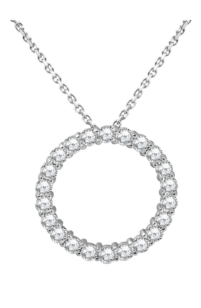 Bliss Diamond 5ct Diamond Circle Pendant 14K Gold Lab Grown, Alternate, color, 