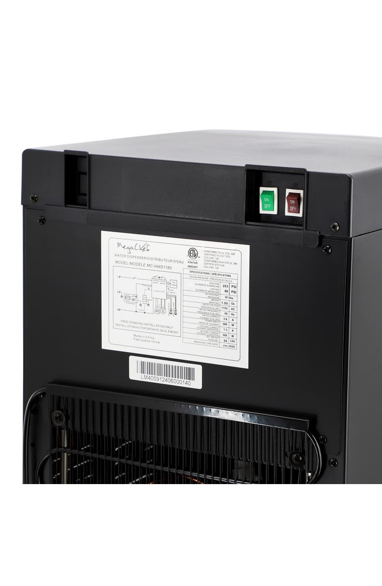 Megachef Bottom Load Hot and Cold Water Dispenser in Black, Alternate, color, Black