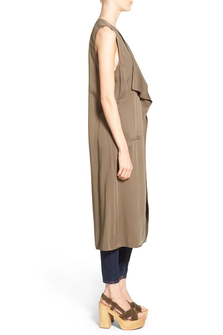 Sleeveless Trench Jacket, Alternate, color, BROWN ACORN