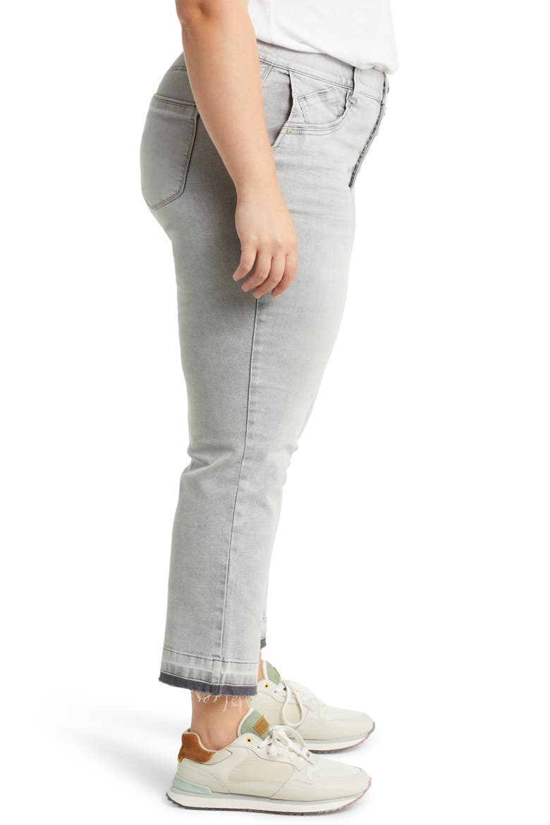 'Ab'Solution Button Fly High Waist Jeans, Alternate, color, GY-GREY