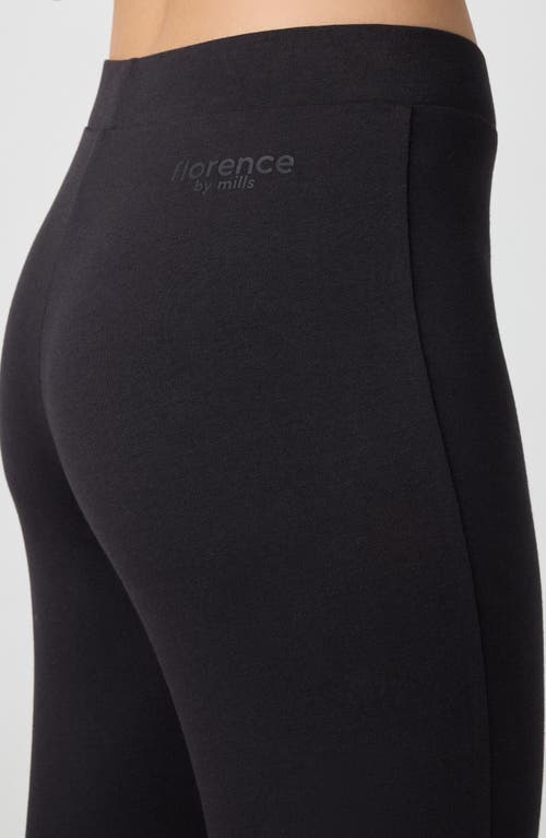 Florence By Mills Sporty Terry Flare Pants In Black