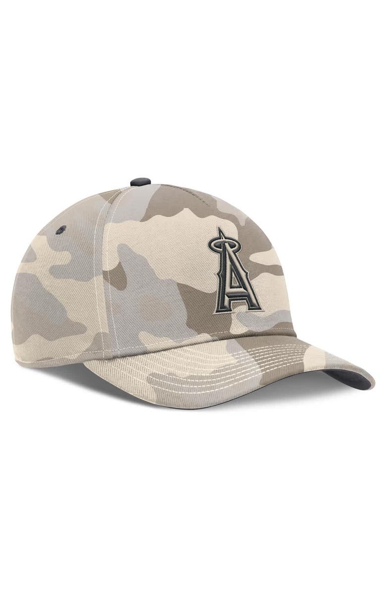 Nike Men's Nike Natural Los Angeles Angels Camo Pack Rise Adjustable Hat, Alternate, color, Natural