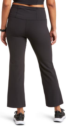 Zella Studio Luxe High Waist Flare Ankle Pants | Nordstrom