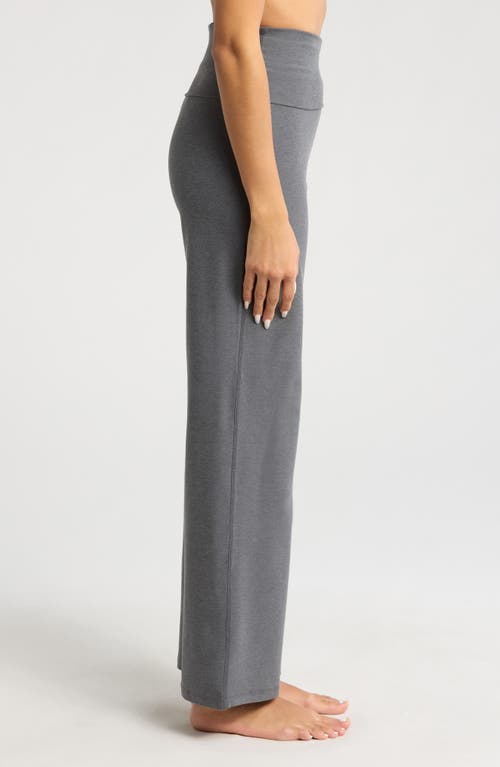 Beyond Yoga Space Dye Wide Leg Pants In Gray