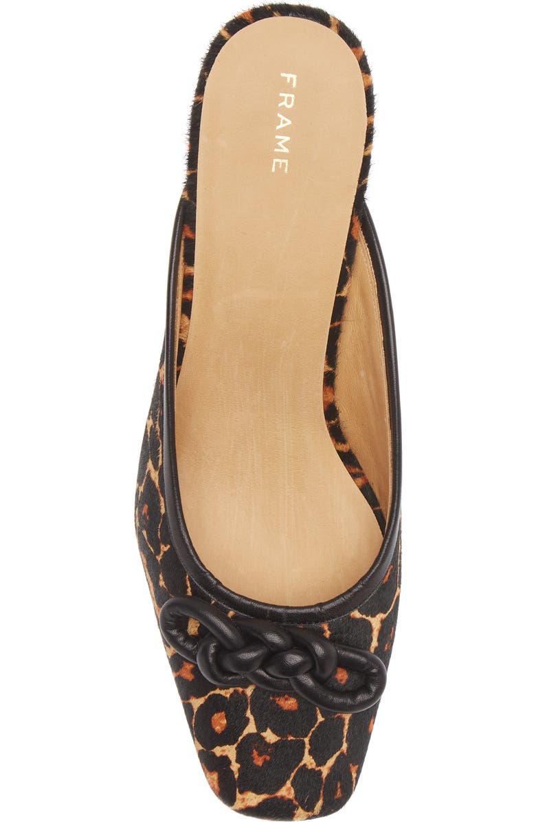 FRAME Le Isla Leopard Print Genuine Calf Hair Mule, Alternate, color,
