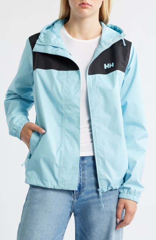 Helly Hansen Vancouver Hooded Rain Jacket In Blue