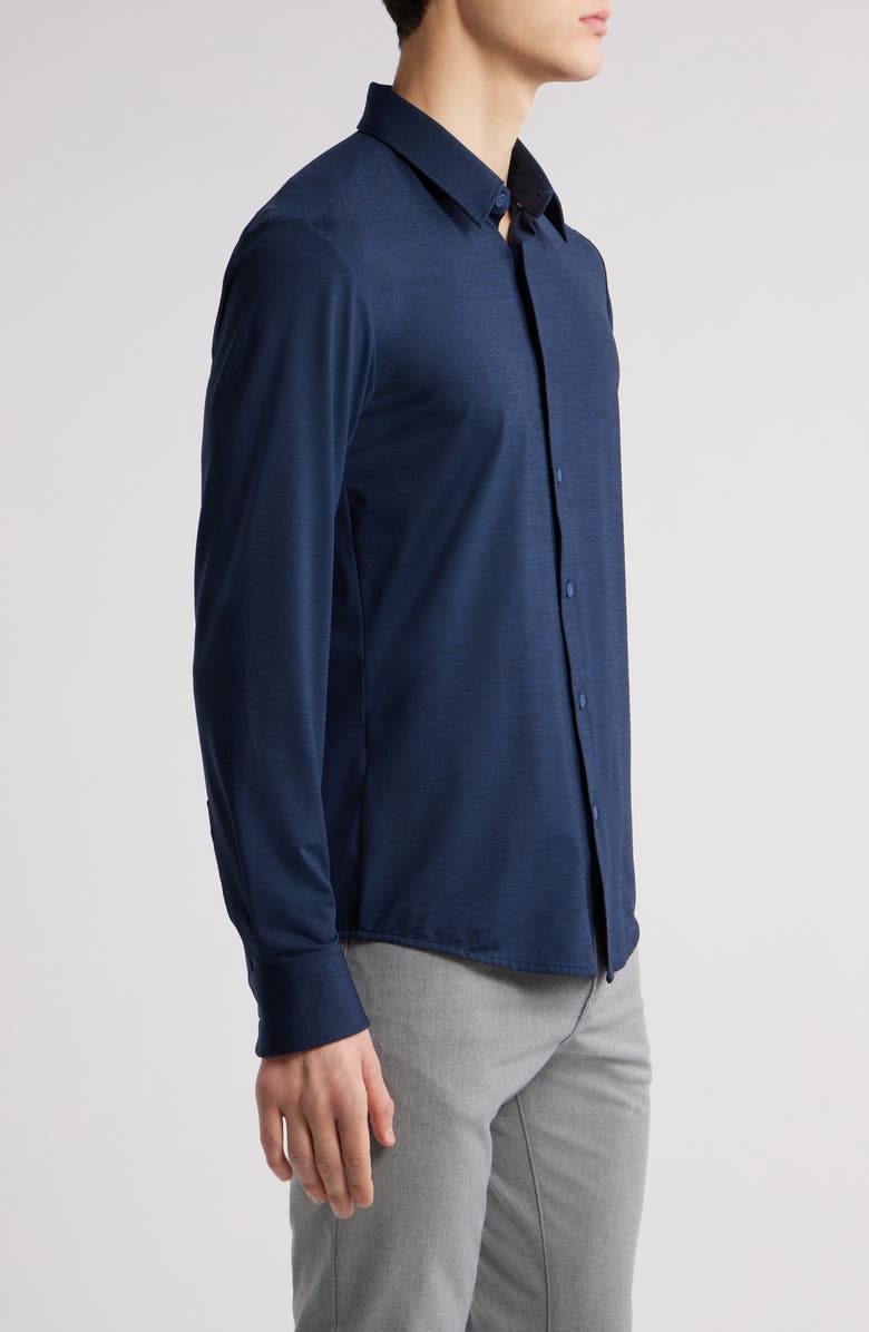 BOSS Roan Kent Knit Button-Up Shirt, Alternate, color,