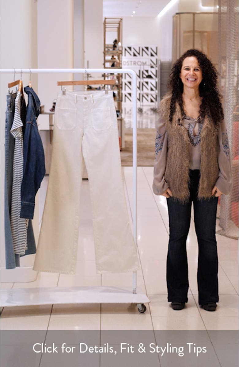 Florence Patch Pocket Flare Jeans, sales video thumbnail