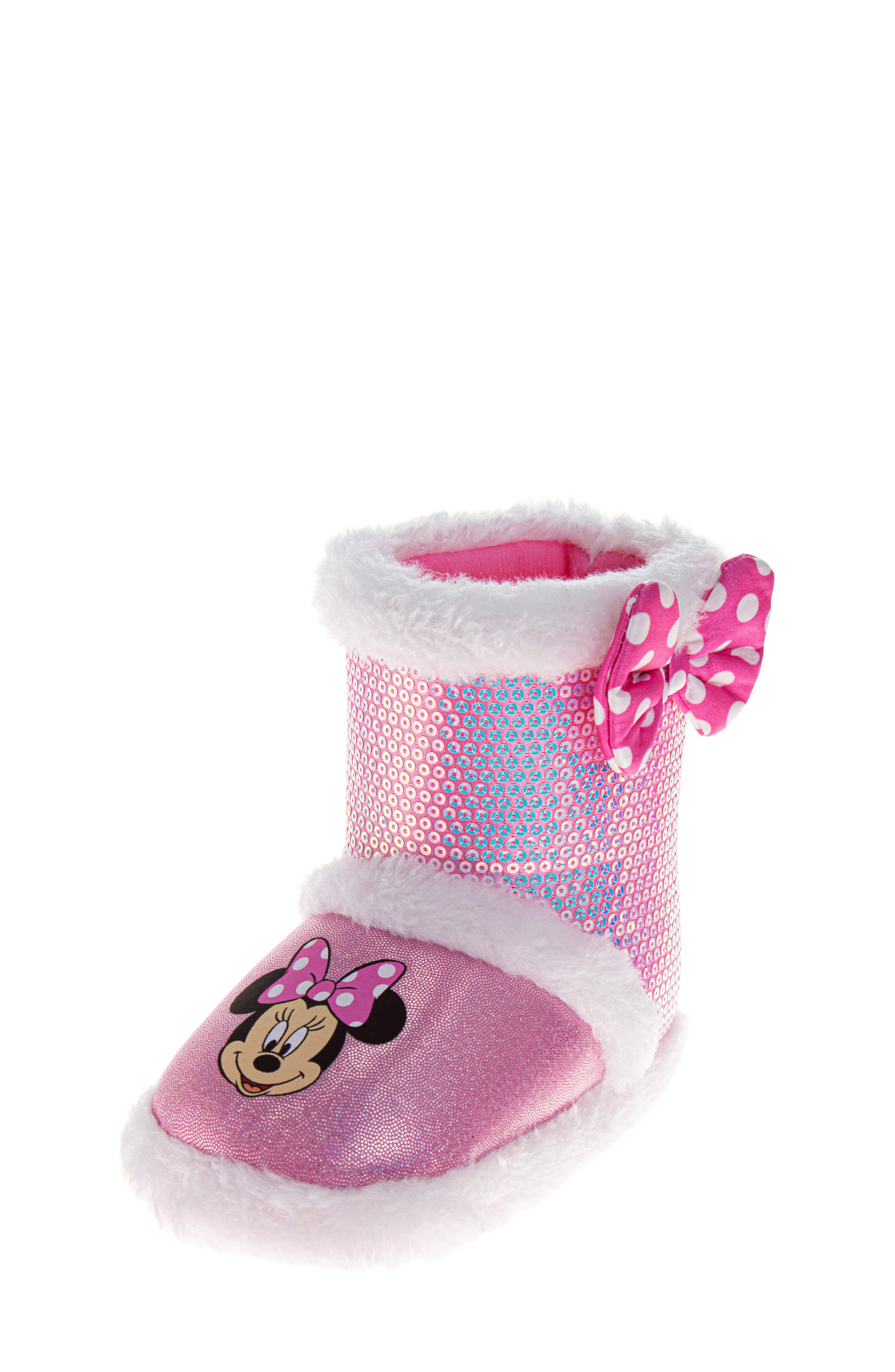 JOSMO Kids' Disney Minnie Mouse Slipper Boot, Main, color, 