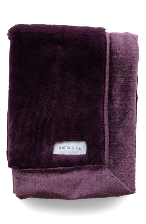 Lush Mini Faux Fur Receiving Blanket