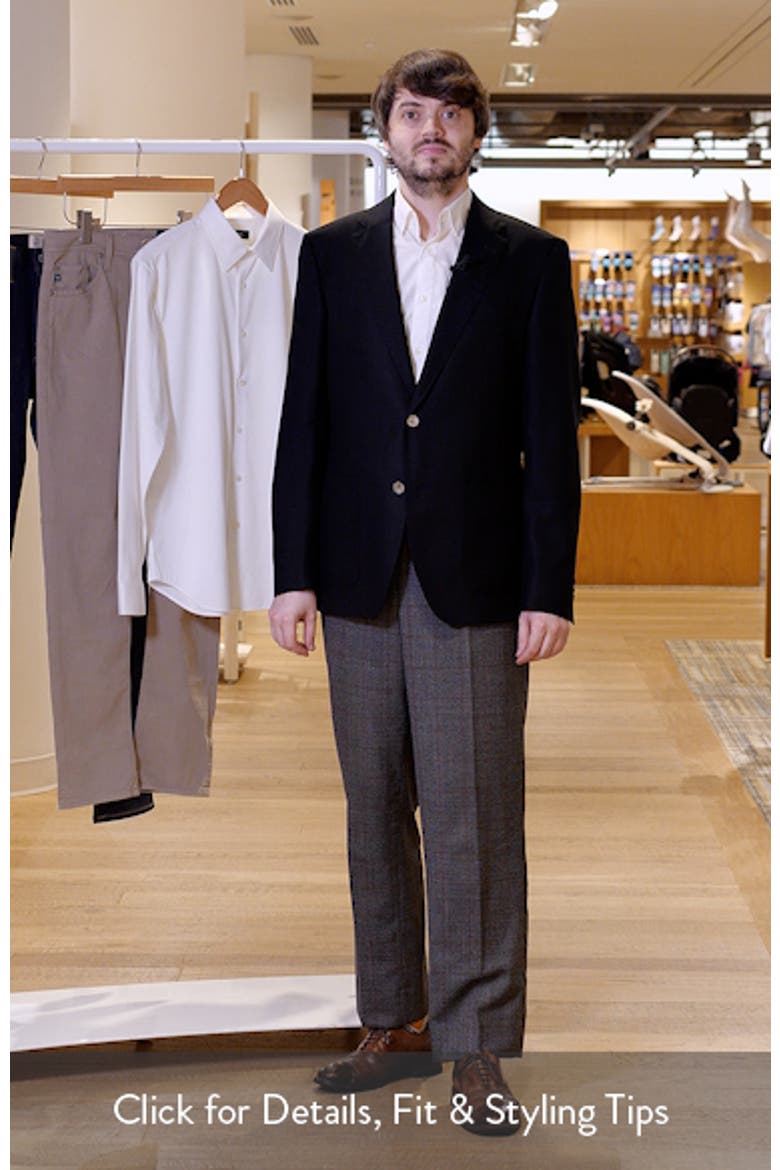 Hutson Slim Fit Textured Black Wool Sport Coat video