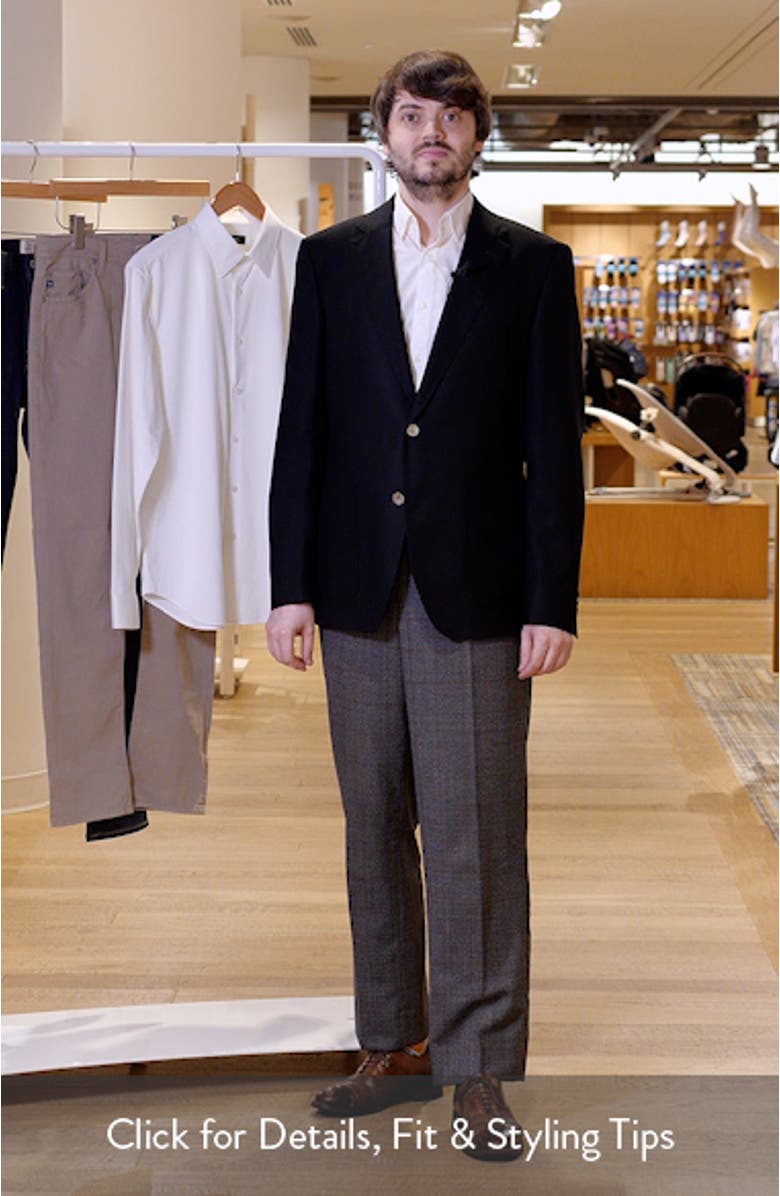 Hutson Slim Fit Textured Black Wool Sport Coat, sales video thumbnail