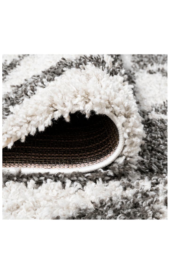 Alcudia Geometric Shag Area Rug, Alternate, color, Beige/Dark Gray