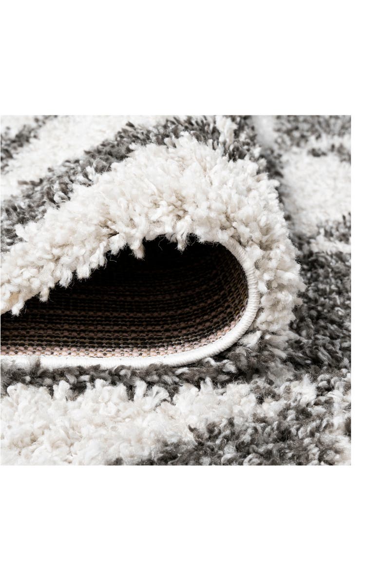 JONATHAN Y Alcudia Geometric Shag Area Rug, Alternate, color, Beige/Dark Gray