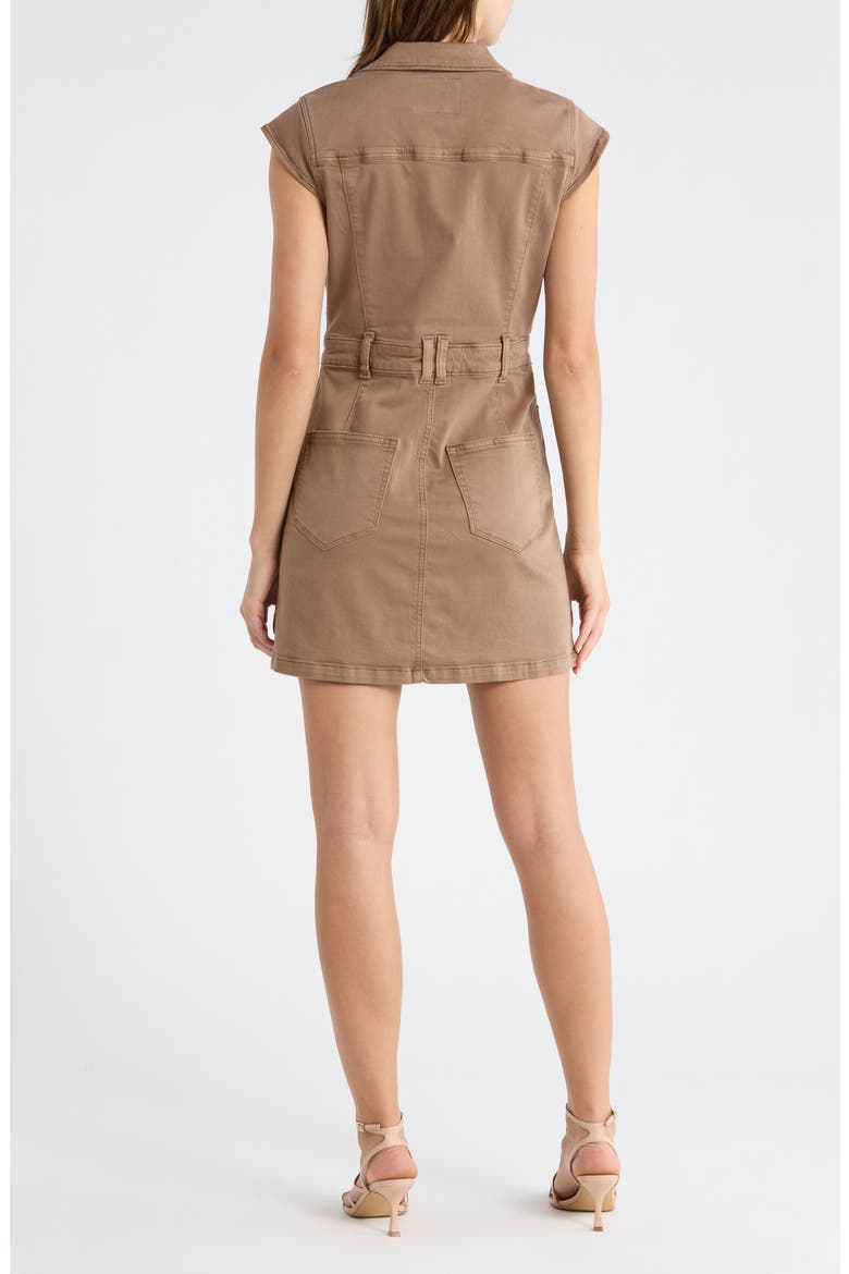 Jaxsyn Cap Sleeve Denim Minidress, Alternate, color, VINTAGE CANEWOOD