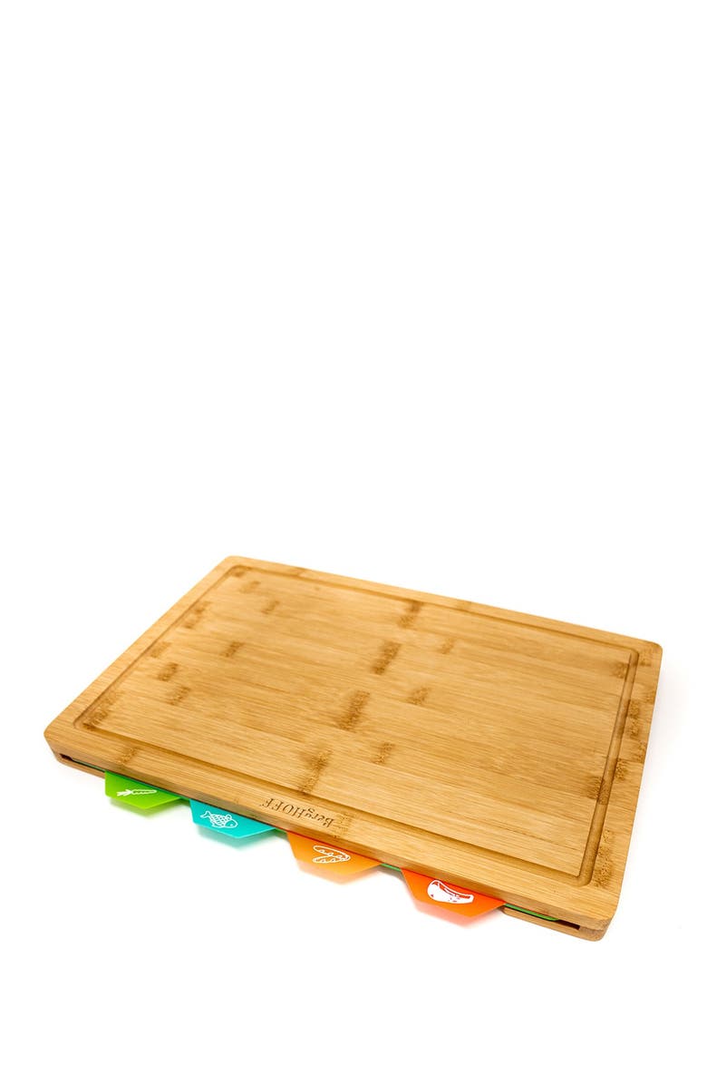 BergHOFF Bamboo 5-Piece Cutting Board Set, Alternate, color, Brown