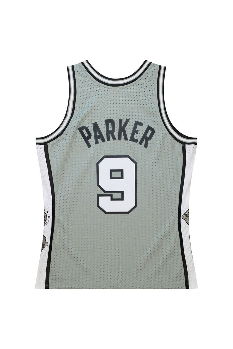 Unisex Mitchell & Ness Tony Parker Gray San Antonio Spurs Hall of Fame Class of 2023 Throwback Swingman Jersey, Alternate, color, Gray