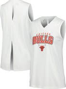 LEVELWEAR Women's Levelwear White Chicago Bulls Paisley Peekaboo Tank Top