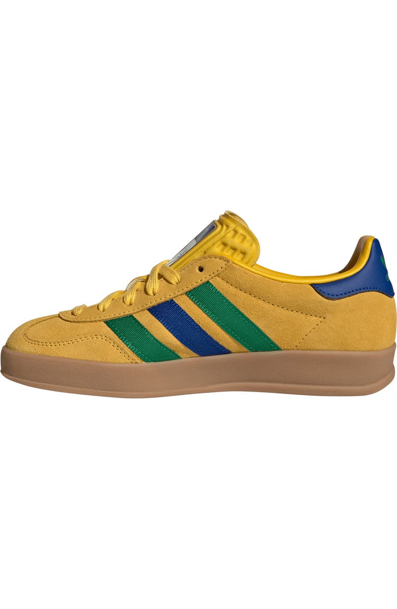 adidas x FIFA Kids' Gazelle Indoor Sneaker, Alternate, color, Yellow/ Royal/ Green