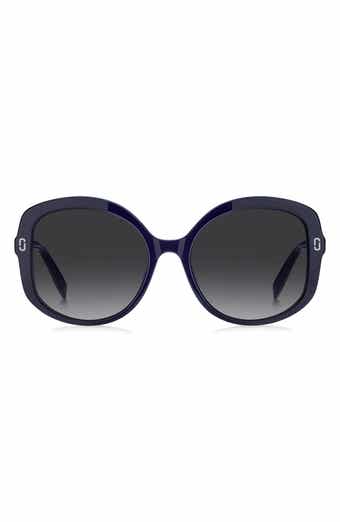 56mm Gradient Round Sunglasses
