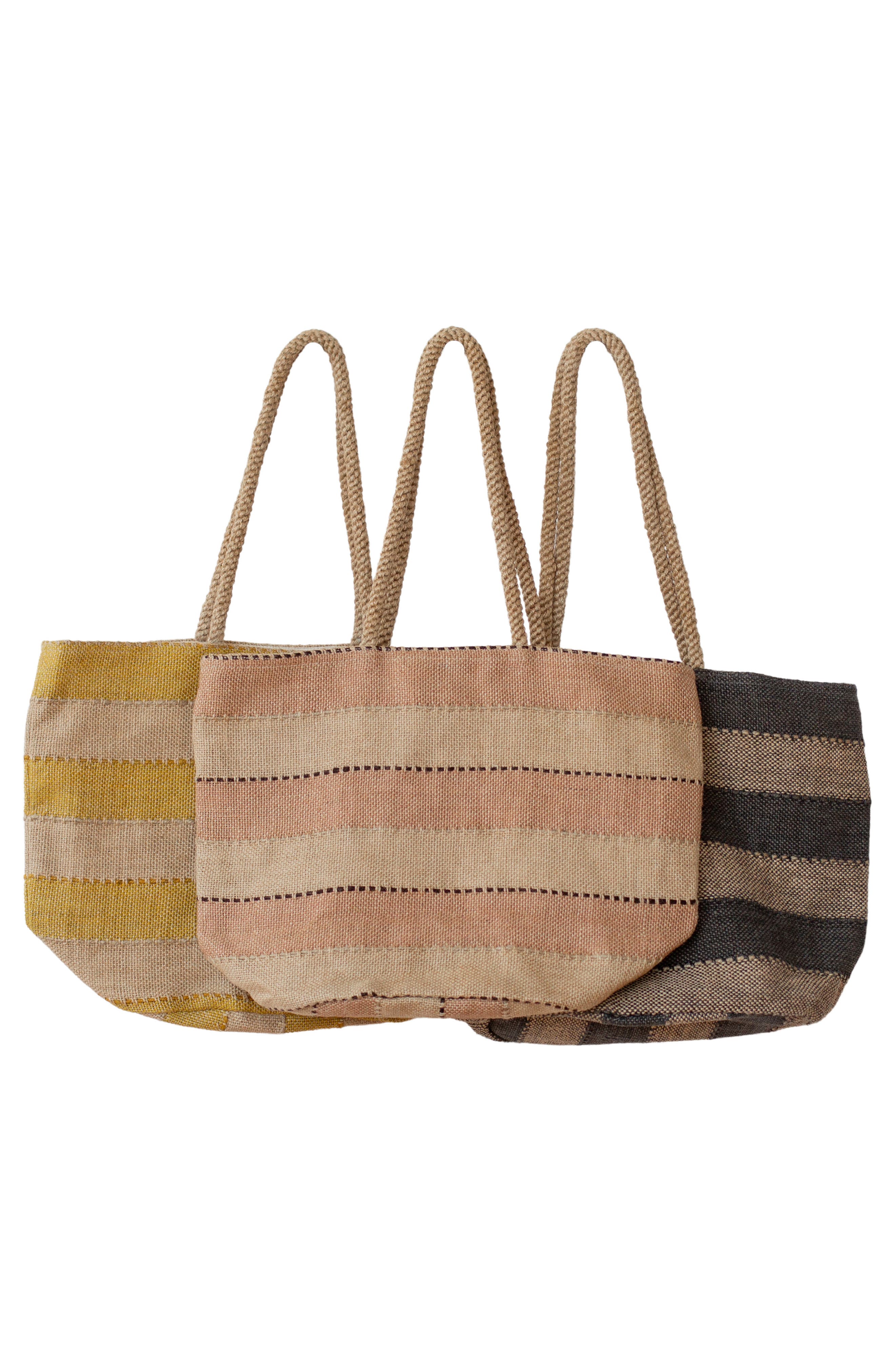 Will & Atlas Khari Market Shopper Jute Tote, Alternate, color, Gray