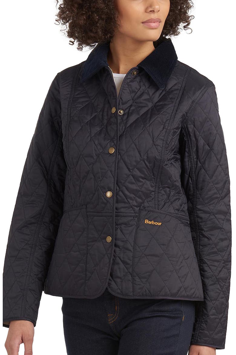 Women's Summer Liddesdale Quilted Jacket, Main, color, NAVY/PEARL