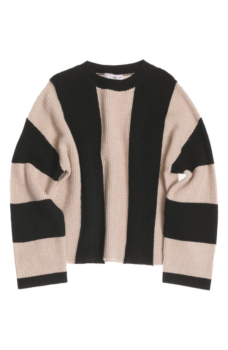 MANGO Pitera Stripe Crewneck Sweater, Alternate, color, 