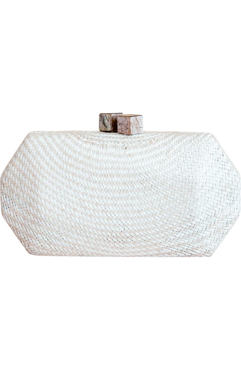 LIKHA Solid Octagon Clutch, Main, color, Oat