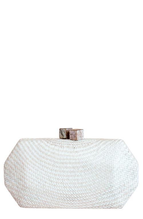 Likha Solid Octagon Clutch In Brown