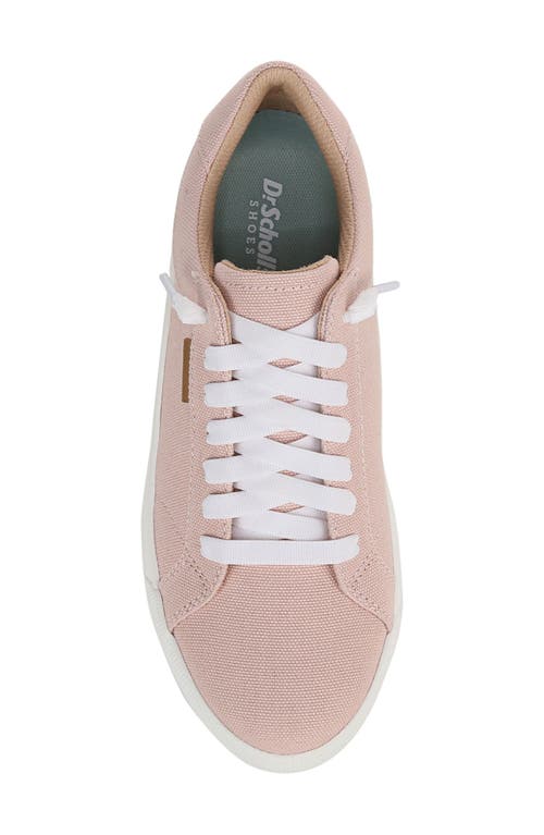 Dr. Scholl's Women's Time Off Go Closed Round Toe Lace Up Platform Sneakers In Blush
