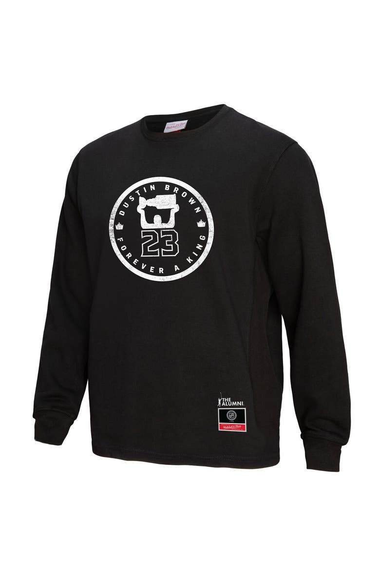 Mitchell & Ness Men's Mitchell & Ness Dustin Brown Black Los Angeles Kings Forever A King Long Sleeve T-Shirt, Alternate, color, Black