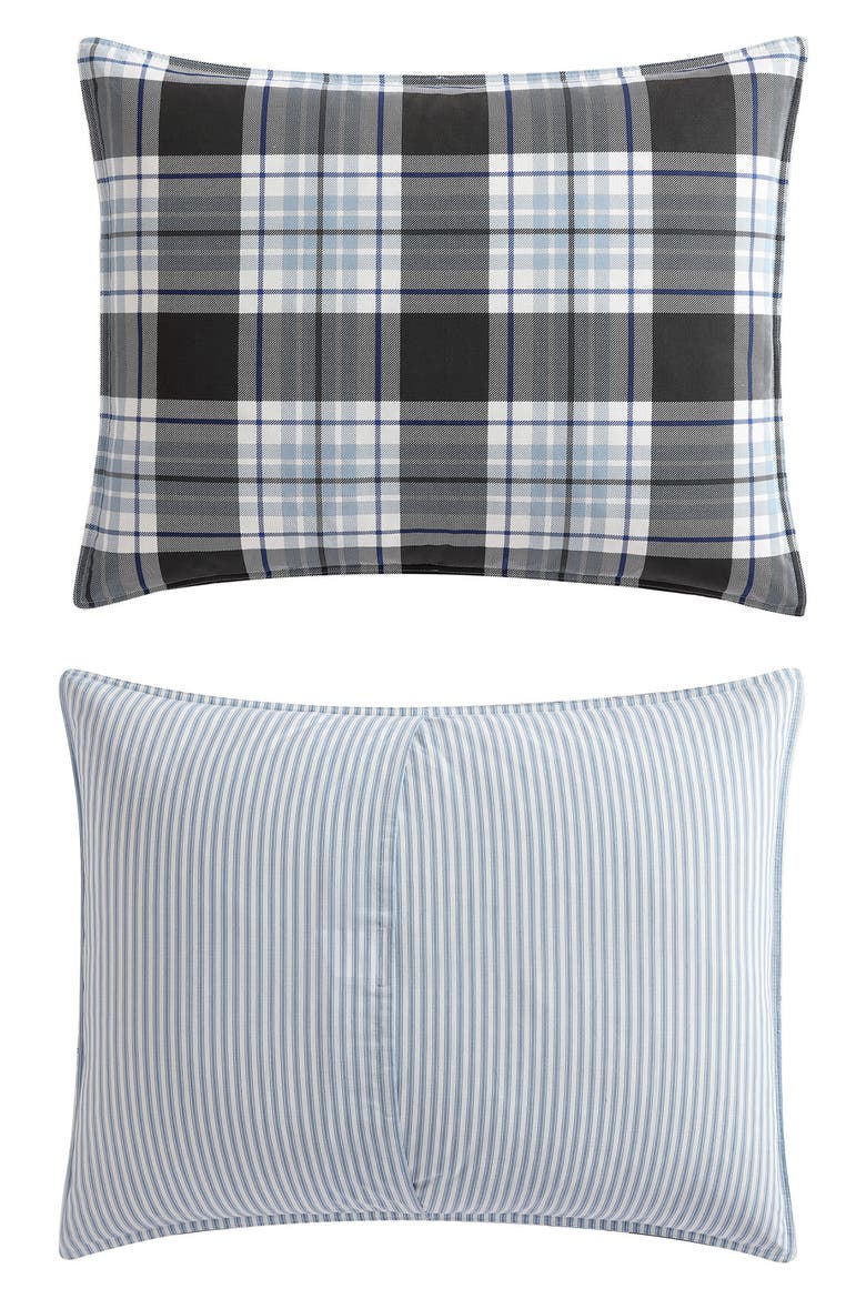 Lewis Plaid Comforter and Sham Set, Alternate, color, ATLANTIC