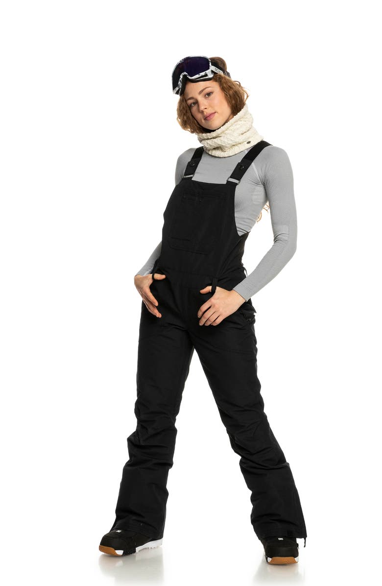 Roxy Rideout Insulated Water Repellent Snow Bib, Alternate, color,