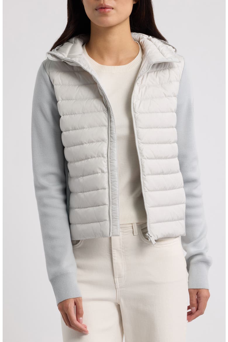 HyBridge Hayes Quilted & Knit Down Jacket, Alternate, color, LUNAR FROST-GIVRE LUNAIRE