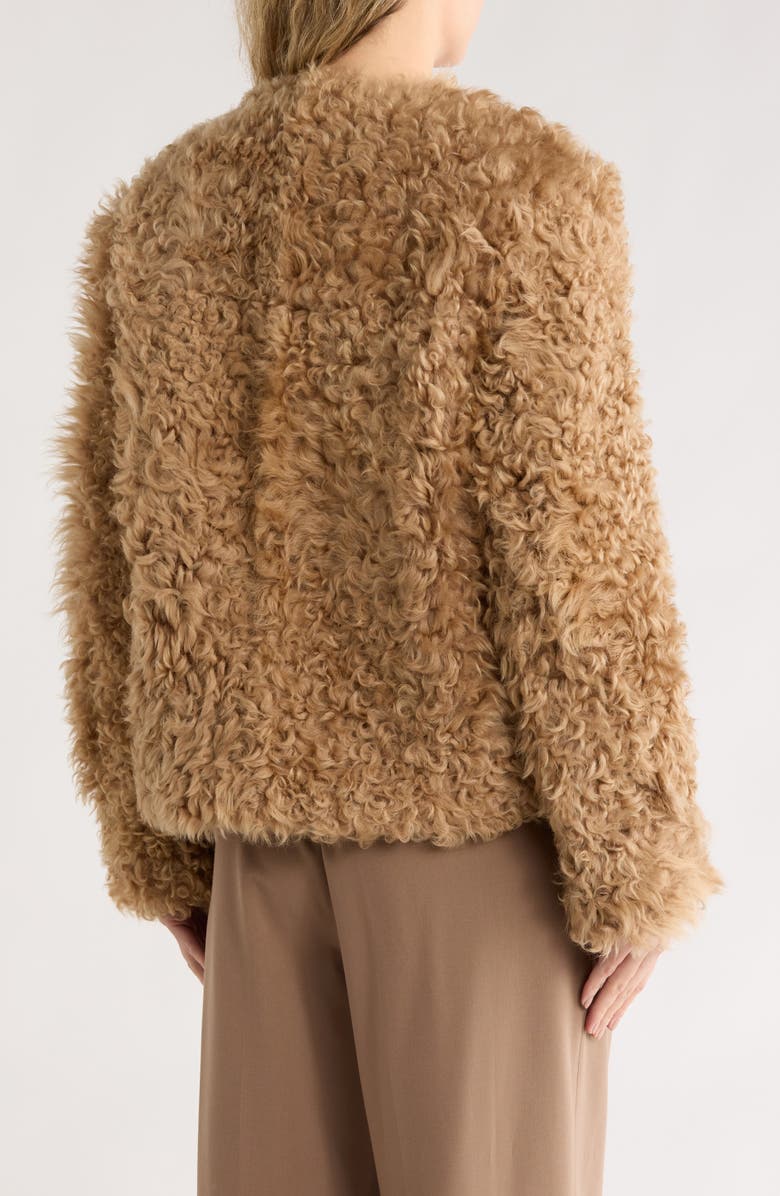 rag & bone Sabrina Genuine Shearling Coat, Alternate, color, Light Brown