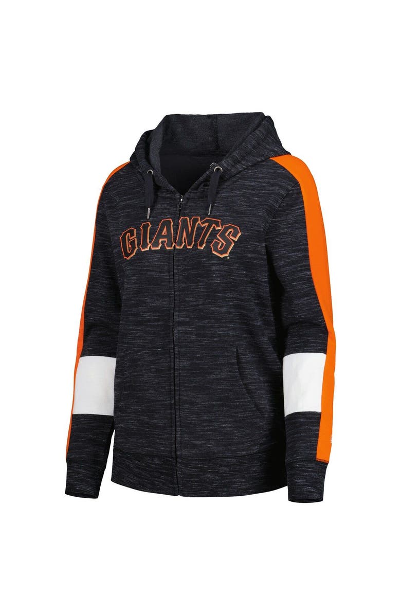 New Era Women's New Era Black San Francisco Giants Colorblock Full-Zip Hoodie, Alternate, color, 