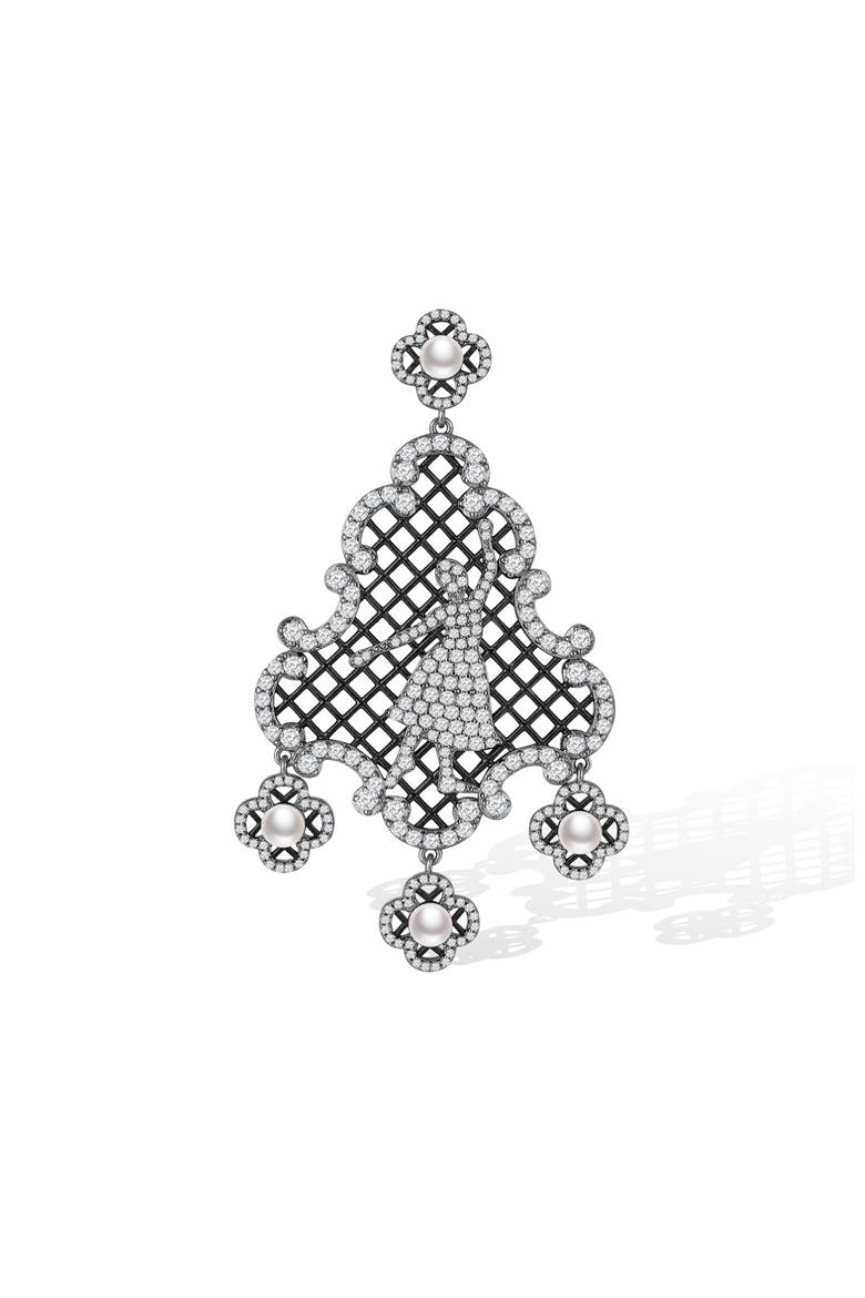 Nutcracker Earrings, Alternate, color, Sliver