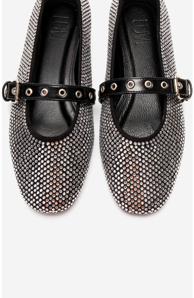 Prologue Shoes Clive Embellished Ballet Flat, Alternate, color, Black