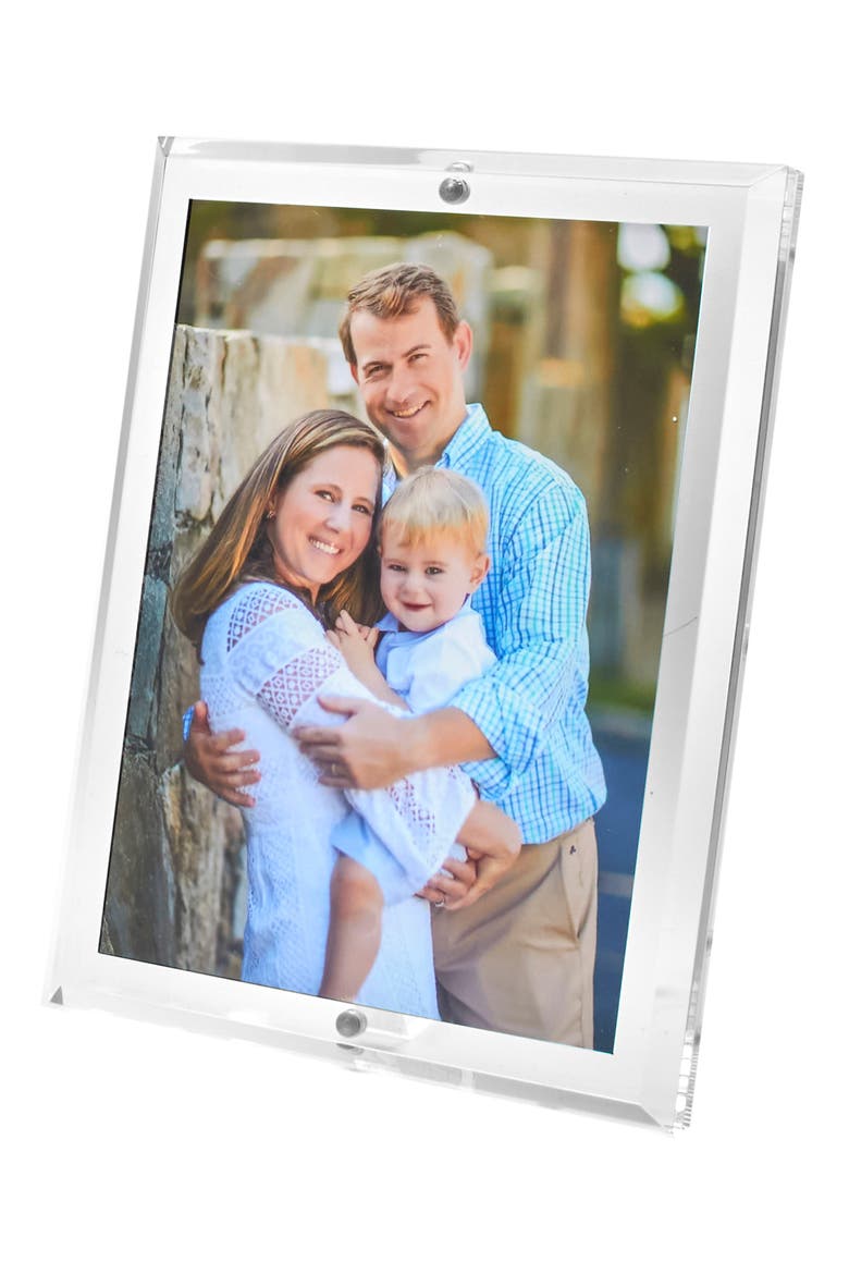 Beveled Picture Frame, Alternate, color, CLEAR